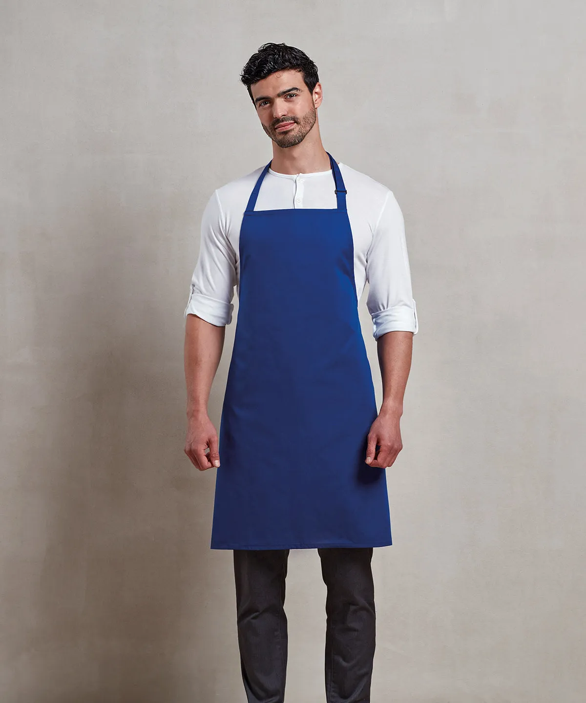 Antimicrobial bib apron | Navy