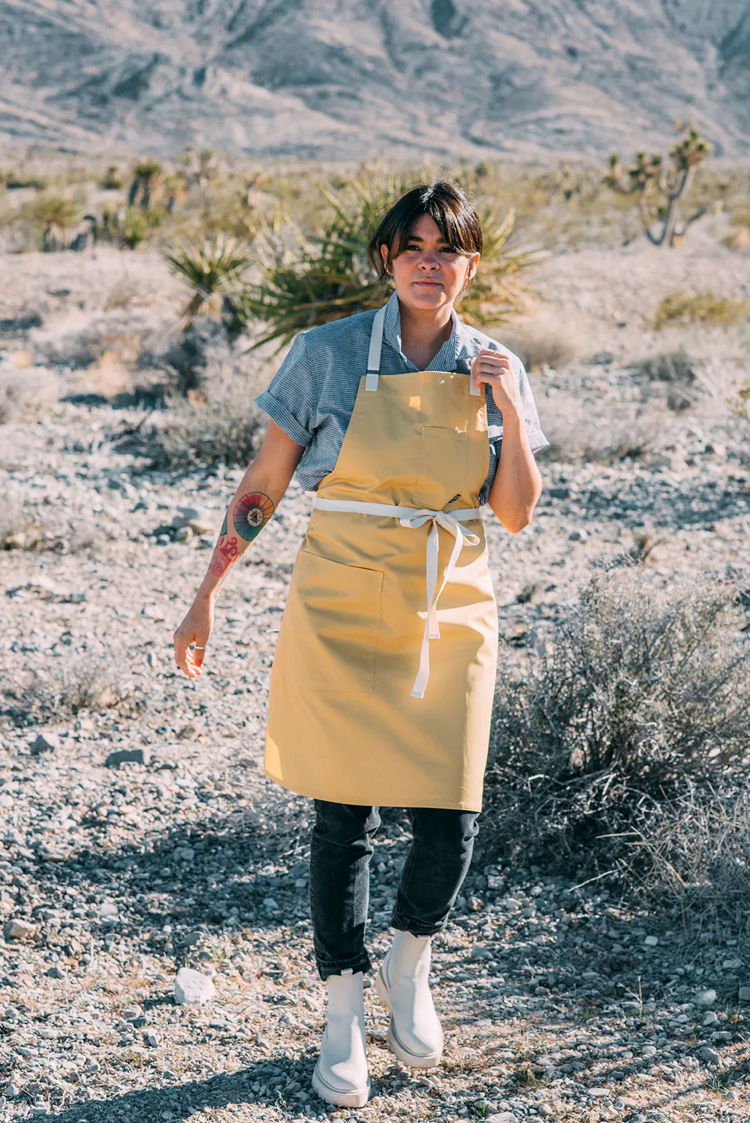 Antique Gold Wrinkle Free Apron