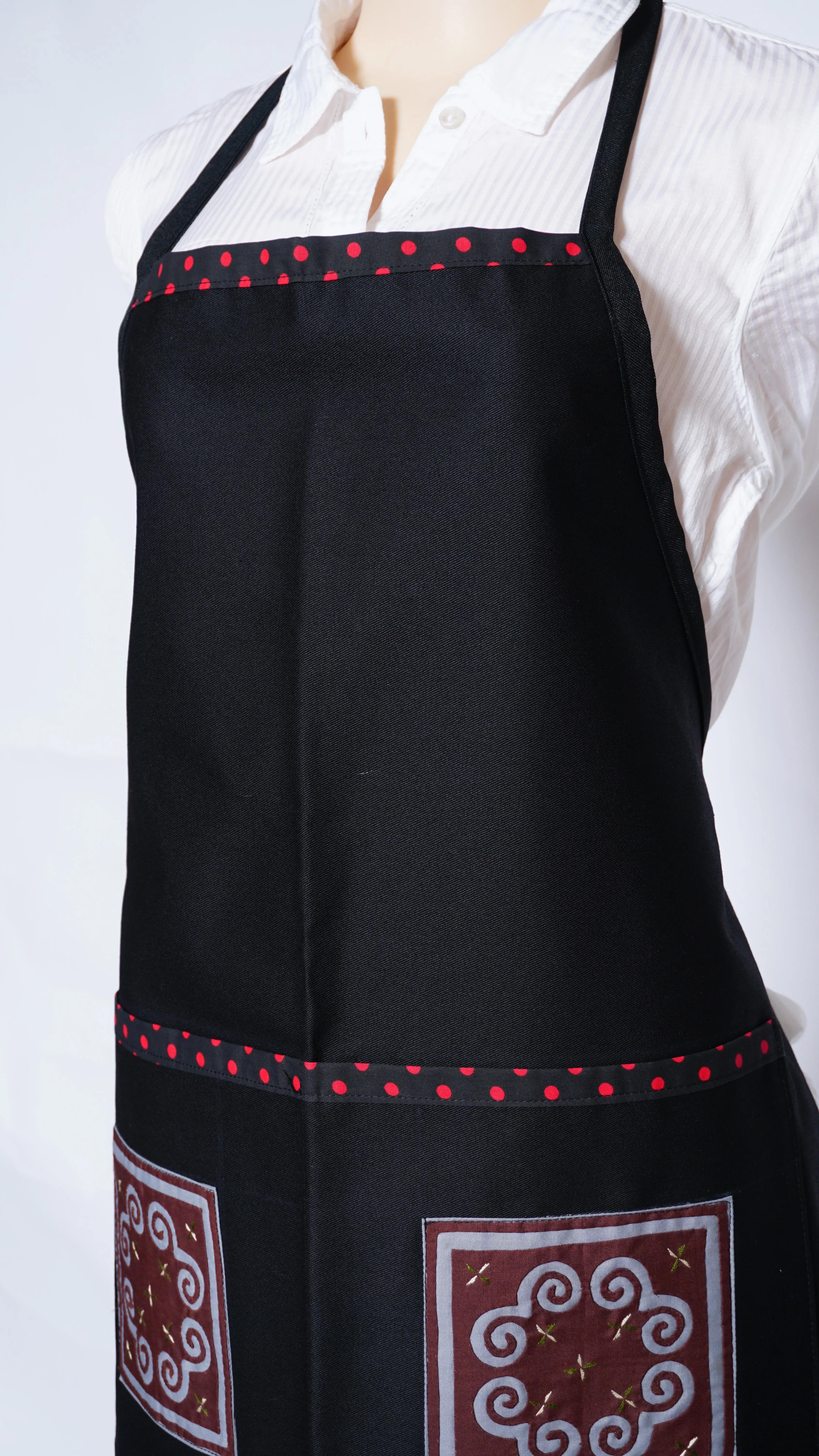 Apron-Brown Polkadot