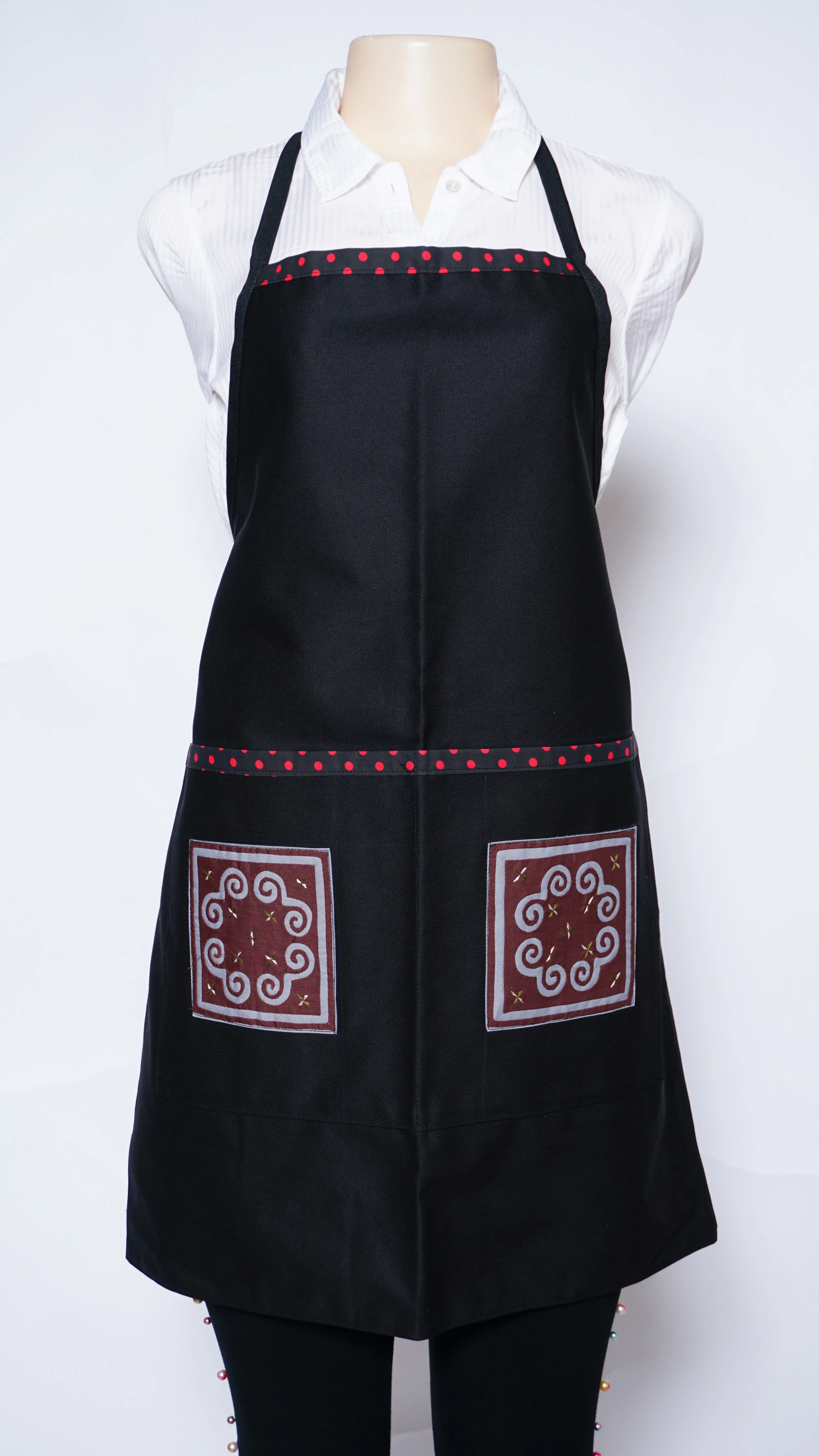 Apron-Brown Polkadot