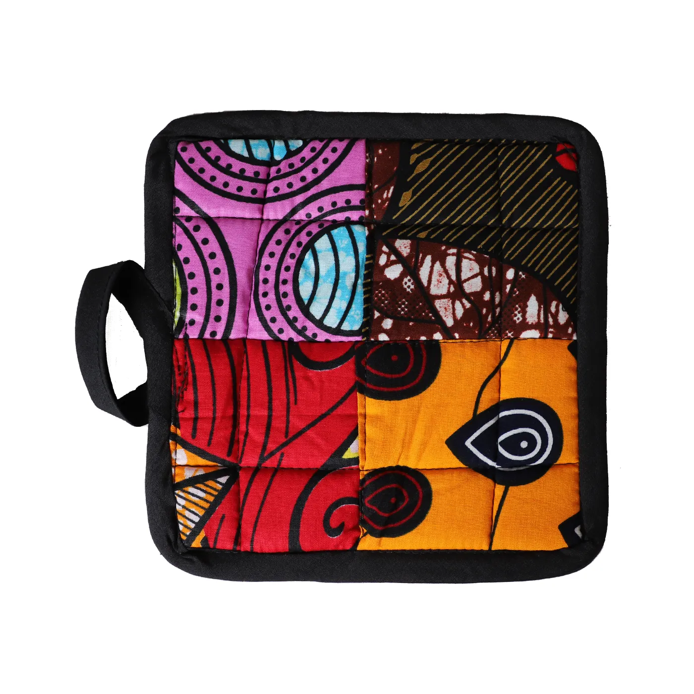 Apron, Oven Mitts & Pot Holder Kitenge Patch Set | Hand Sewn