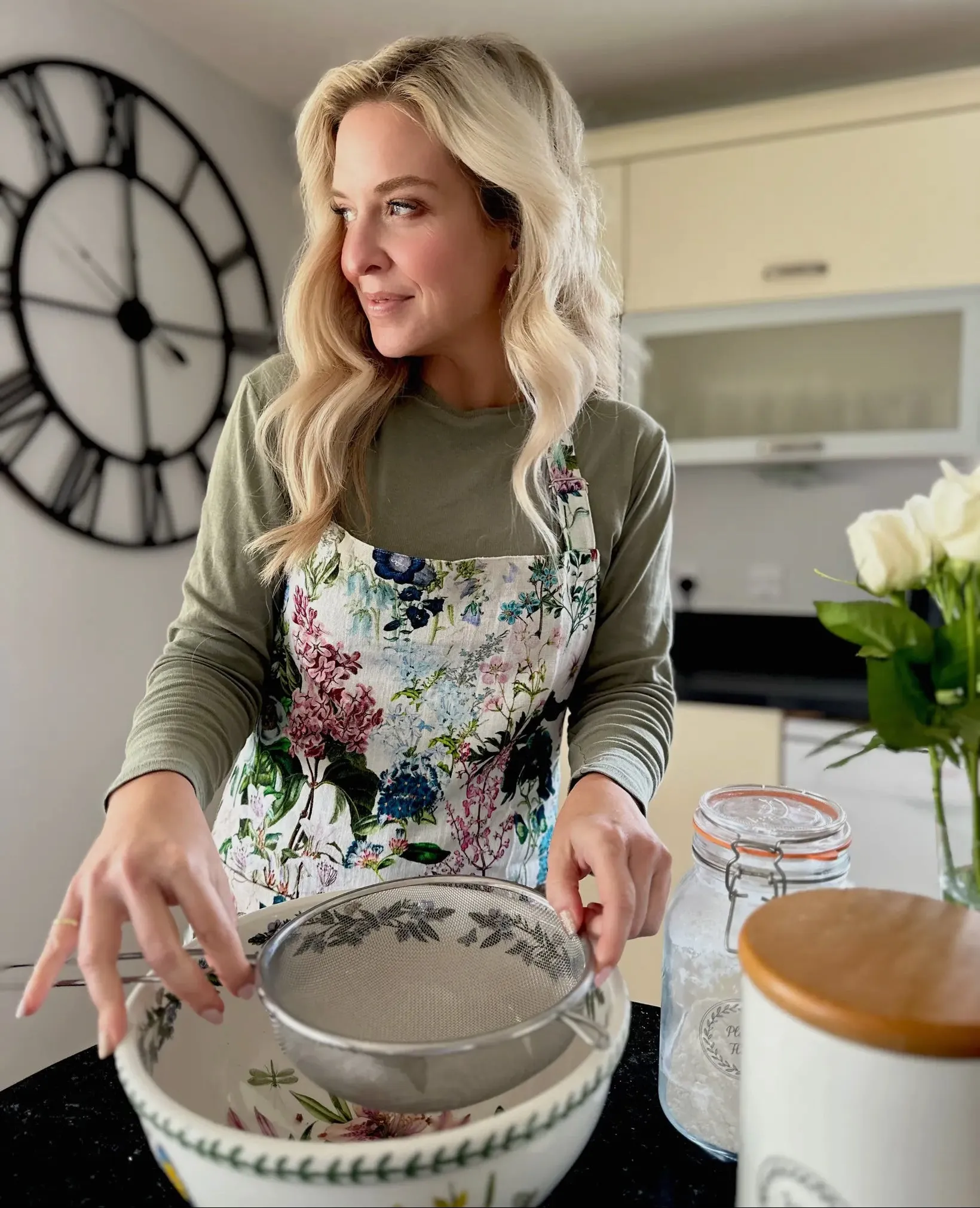 Apron | Pansies