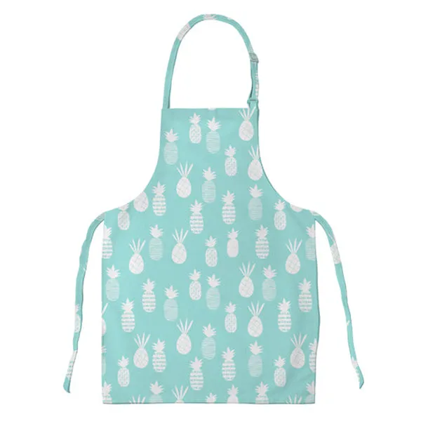 Aqua Pineapples Adult Apron