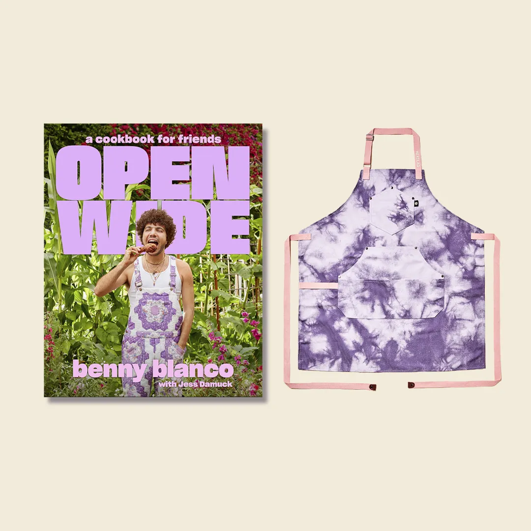 Benny's Eco Modern Apron   Open Wide: A Cookbook for Friends Bundle