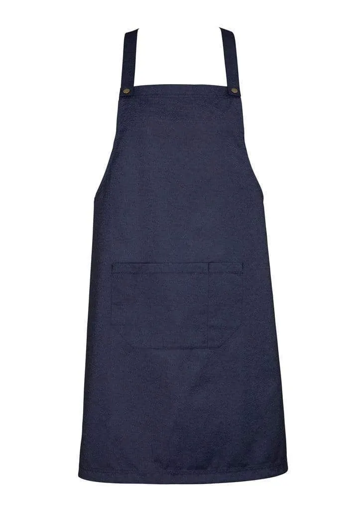 Biz Collection Textured Fabric Urban Bib Apron BA55