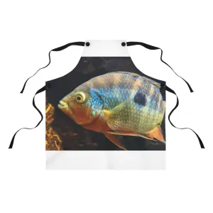 Brown and Orange Fish Apron