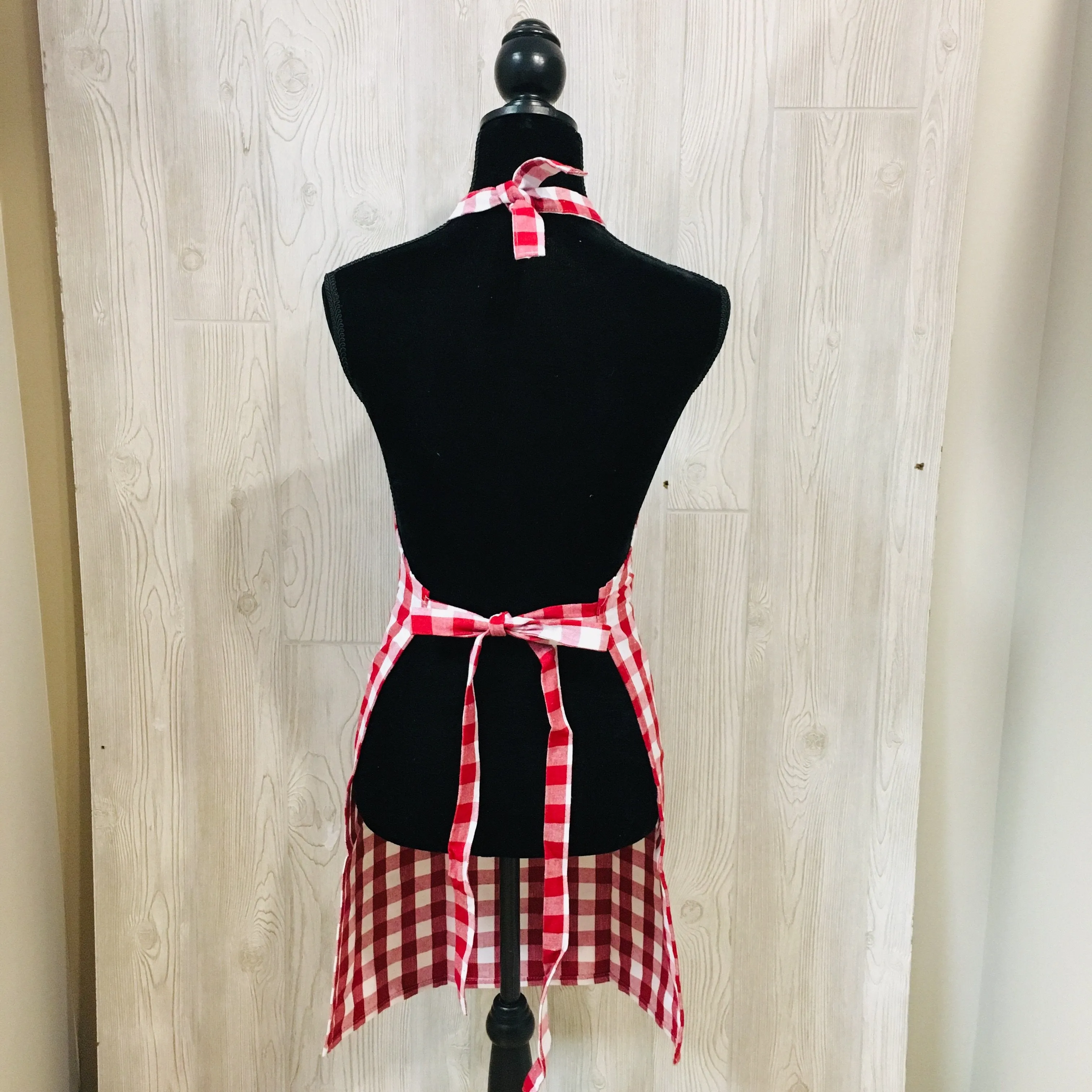 Buffalo Plaid Woven Apron