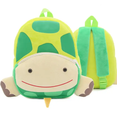 Children School Backpack Cartoon Rainbow Unicorn Design Soft Plush Material For Toddler Baby Girls Kindergarten Kids School Bags