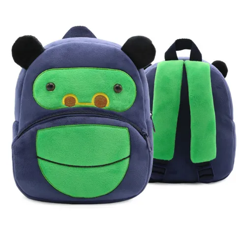 Children School Backpack Cartoon Rainbow Unicorn Design Soft Plush Material For Toddler Baby Girls Kindergarten Kids School Bags