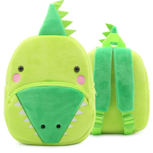 Children School Backpack Cartoon Rainbow Unicorn Design Soft Plush Material For Toddler Baby Girls Kindergarten Kids School Bags