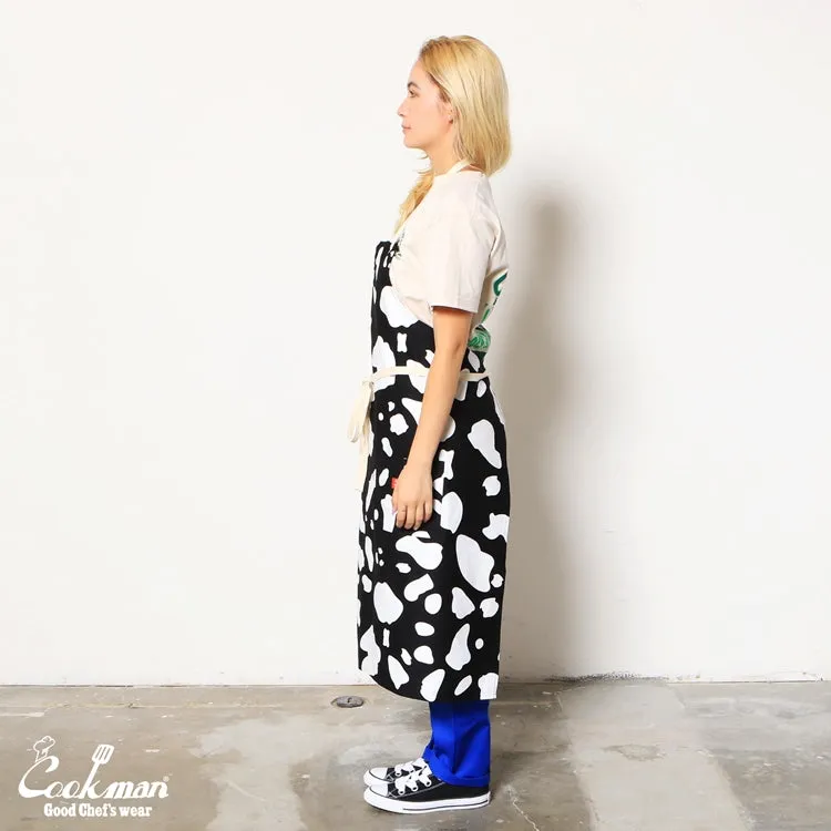 Cookman Long Apron - Cow : Black