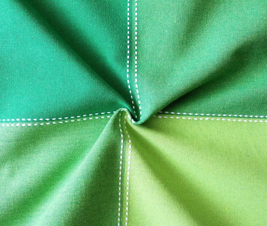 Cotton 4 Way Dobby Green With Solid Pocket Free Size Apron Pack Of 1