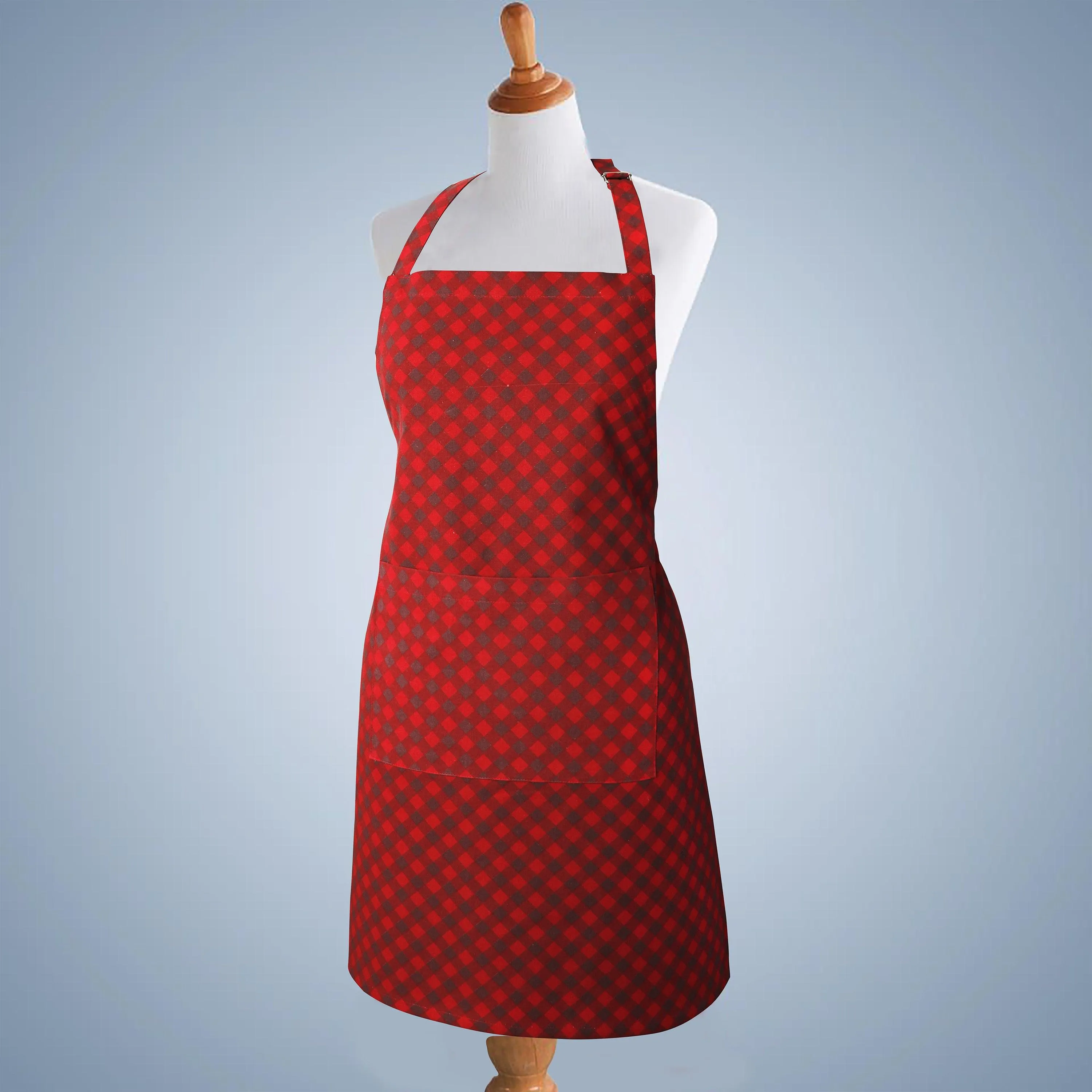 Cotton Buffalo Cross Free Size Apron Pack Of 1
