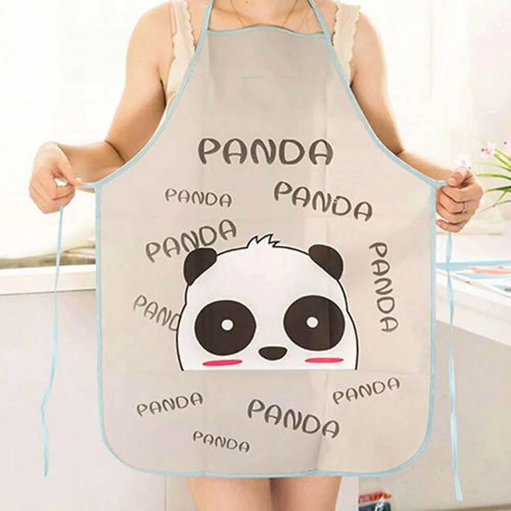 Cute Cartoon Styled Waterproof Cloth Kitchen Apron
