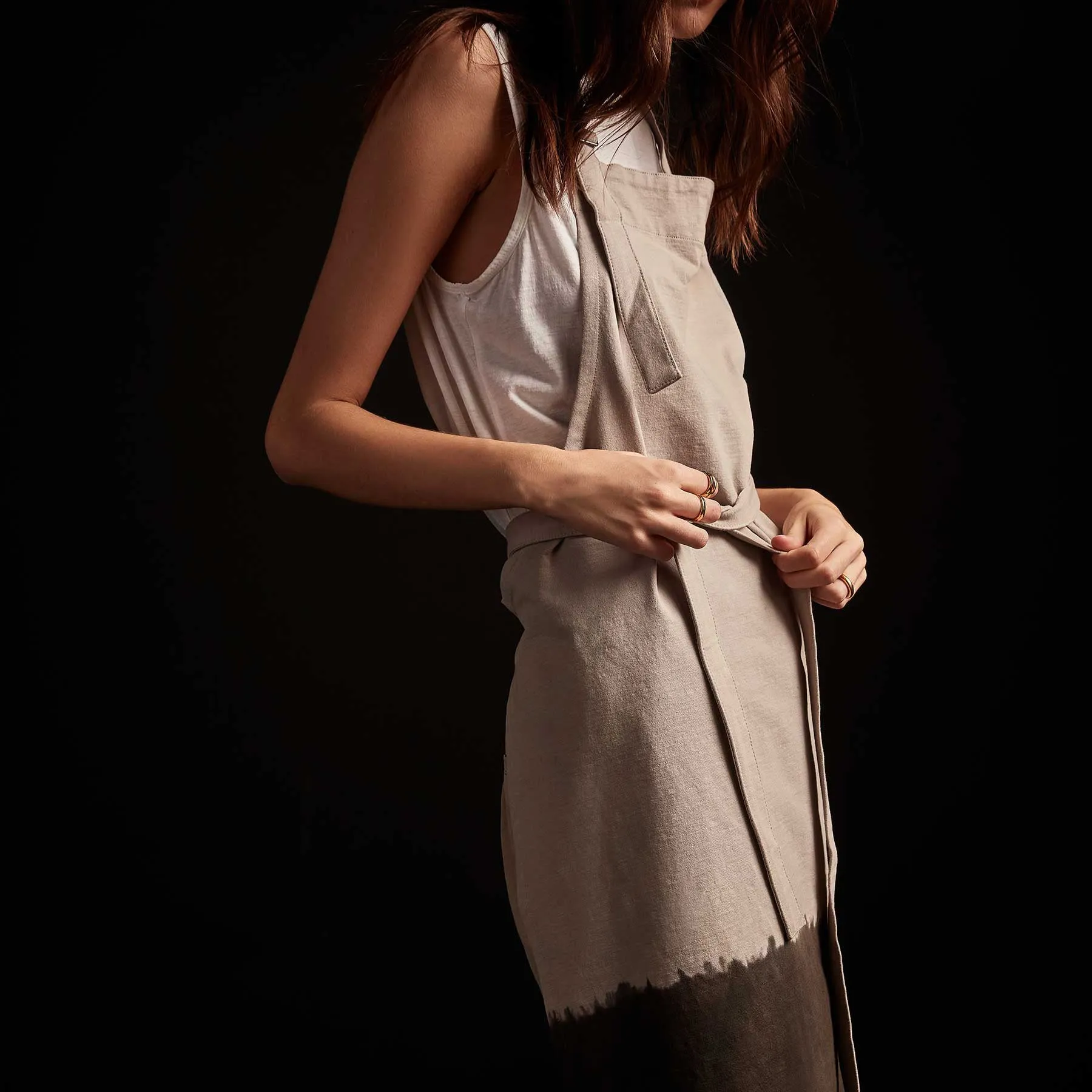Dip Dye Full Chef's Apron - Dapple/Carbon