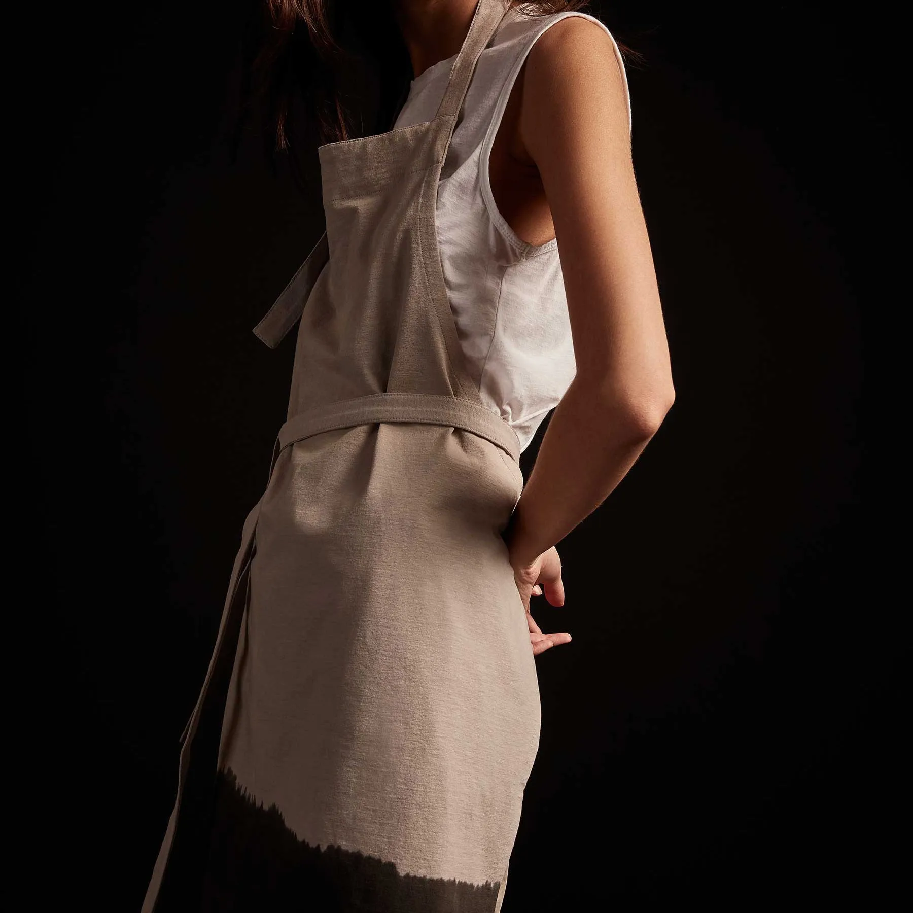 Dip Dye Full Chef's Apron - Dapple/Carbon