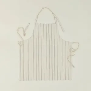 Essential Yarn Dyed Striped Apron (Ivory   Flax)