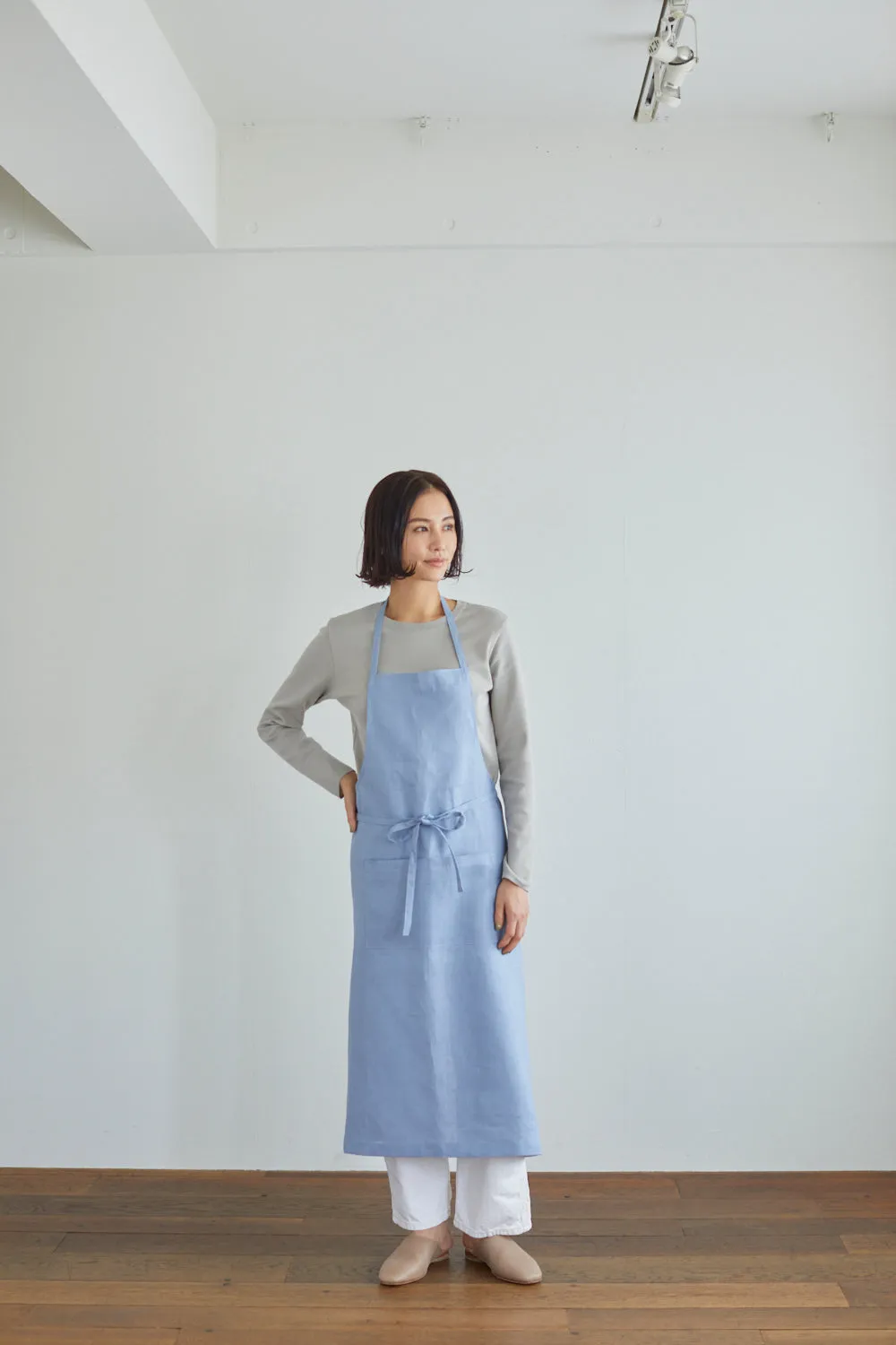 Fog Linen Work Apron | Ciel