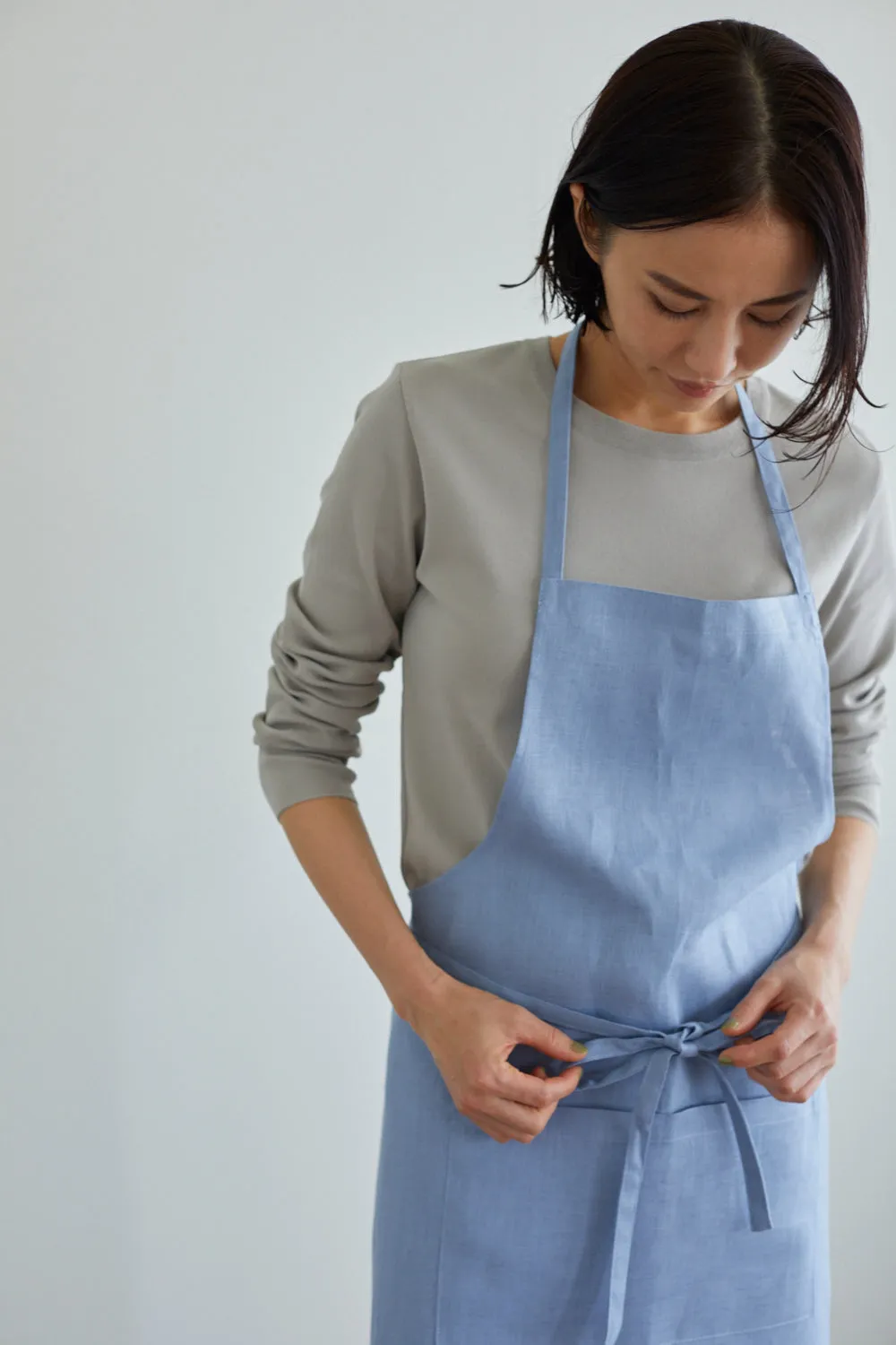 Fog Linen Work Apron | Ciel