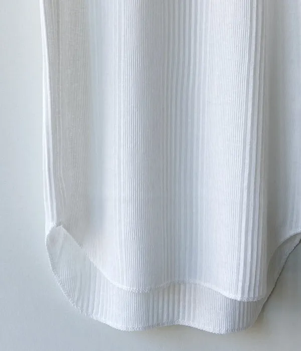 FUMIKA_UCHIDA/NEEDLE DRAWING TANK TOP(WHITE)