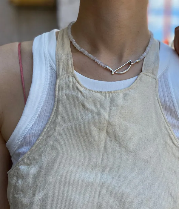FUMIKA_UCHIDA/NEEDLE DRAWING TANK TOP(WHITE)