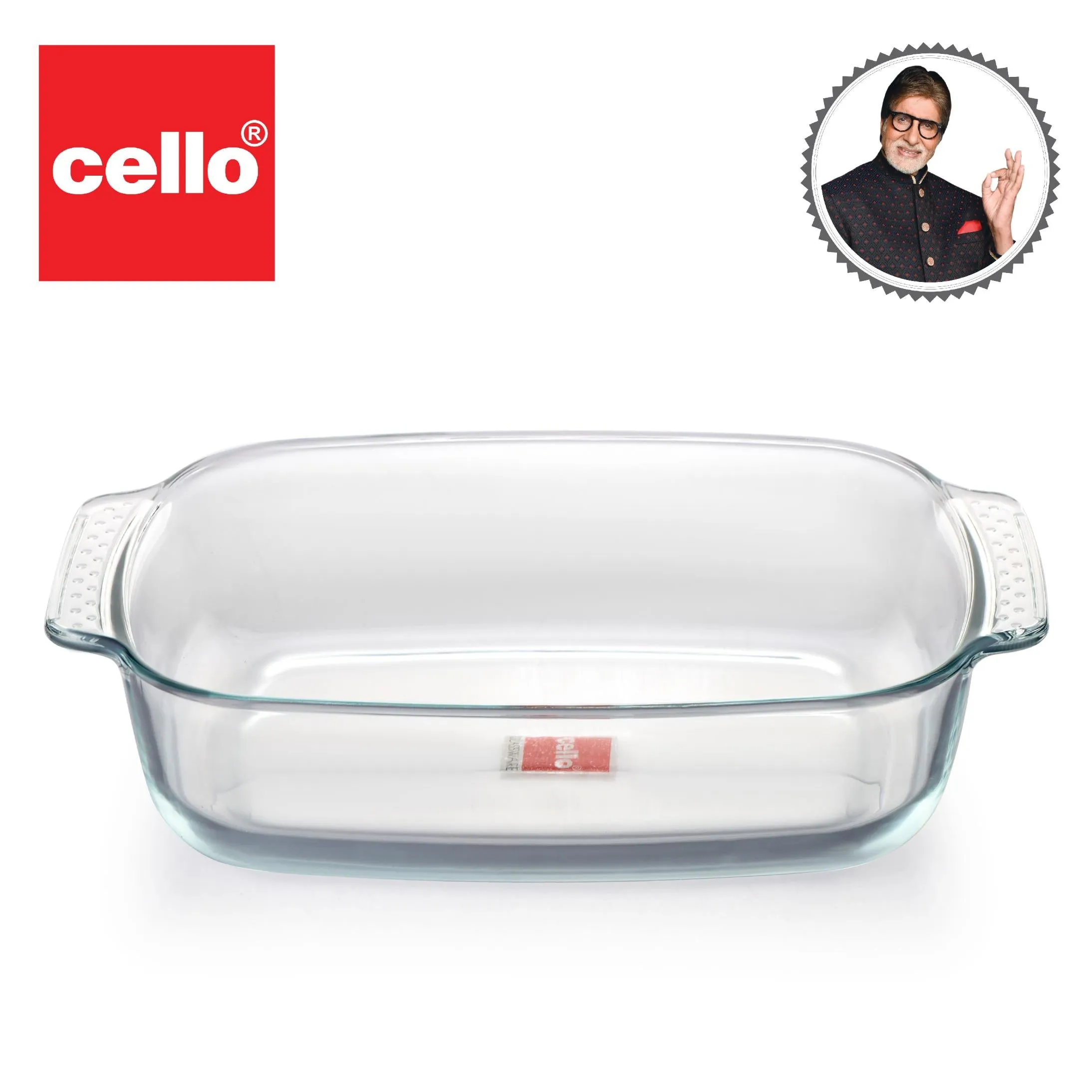 Giacinta Rectangle Glass Baking Dish, 2000ml