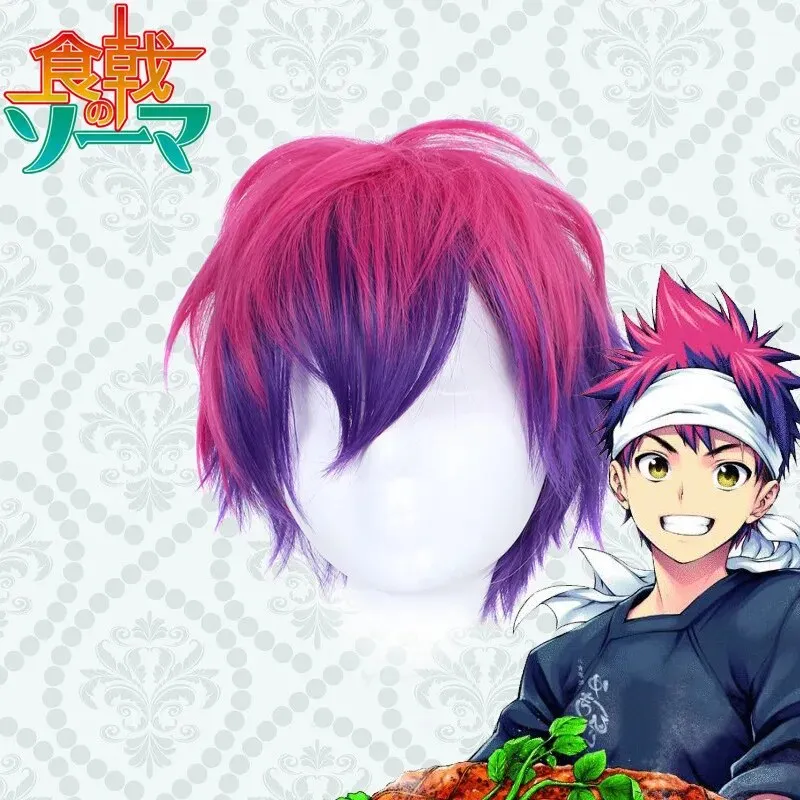 Japanese Anime Food Wars Shokugeki no Soma Cosplay Costume Yukihira Souma T-shirt   Apron   Headband 3pcs Set