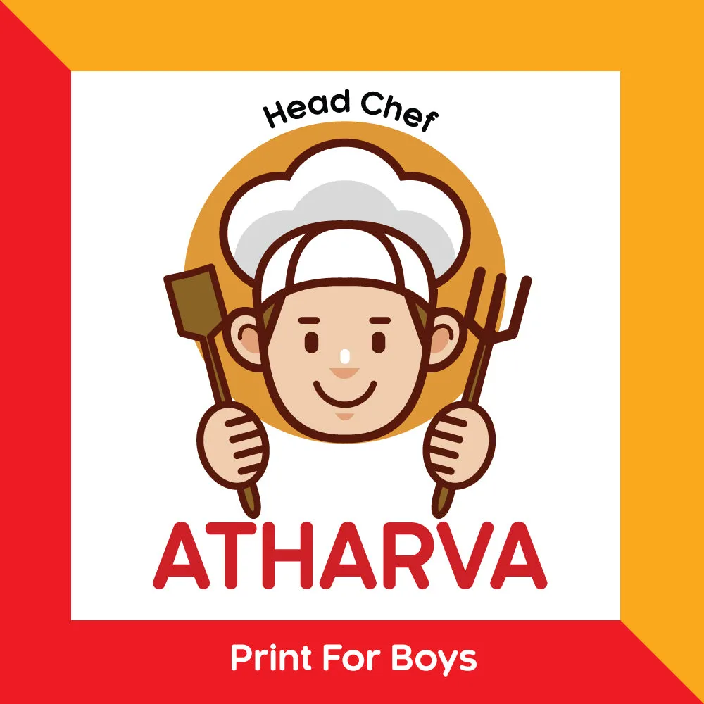 Kids Apron and Chefs Hat Set