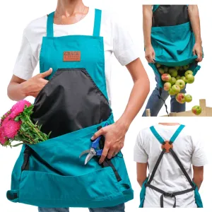 Last Day Special Sale 50% OFFCross Back Gardening Apron With Deep Kangaroo Release Pockets