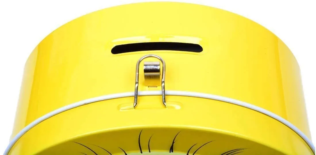Minion Metal Body Piggy Bank Saving Money Box for Kids with Lock and Key