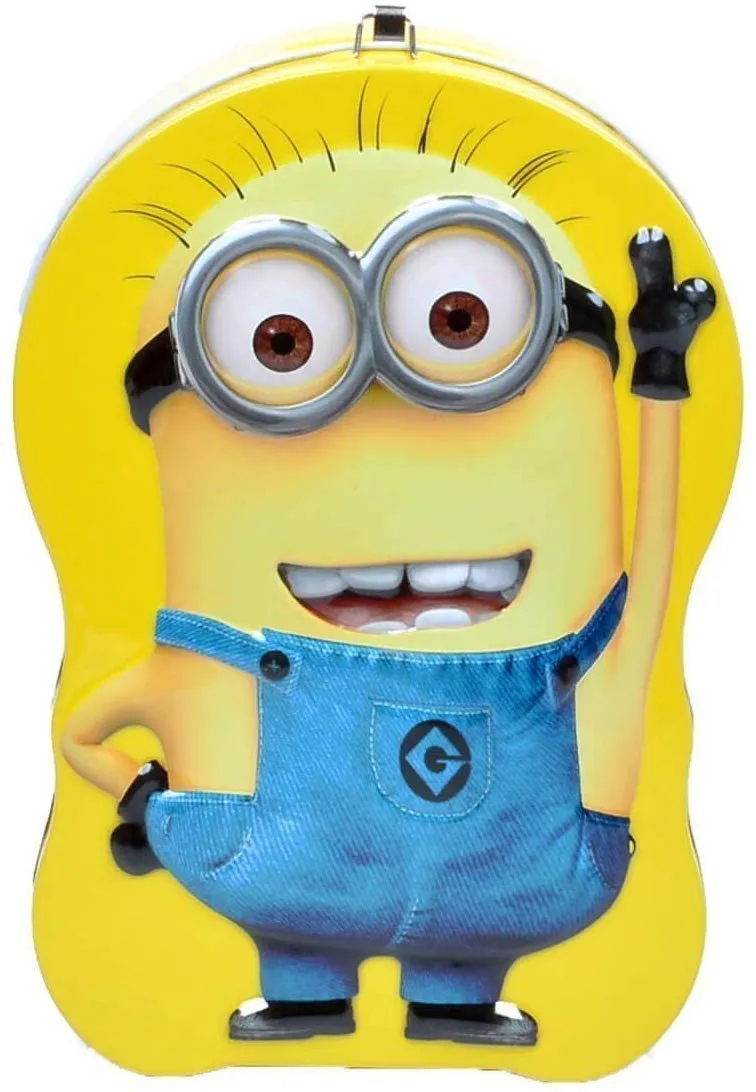 Minion Metal Body Piggy Bank Saving Money Box for Kids with Lock and Key