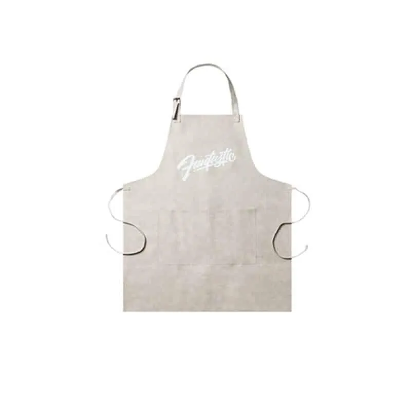 Nordic Letter Patterned Leather Waterproof Apron