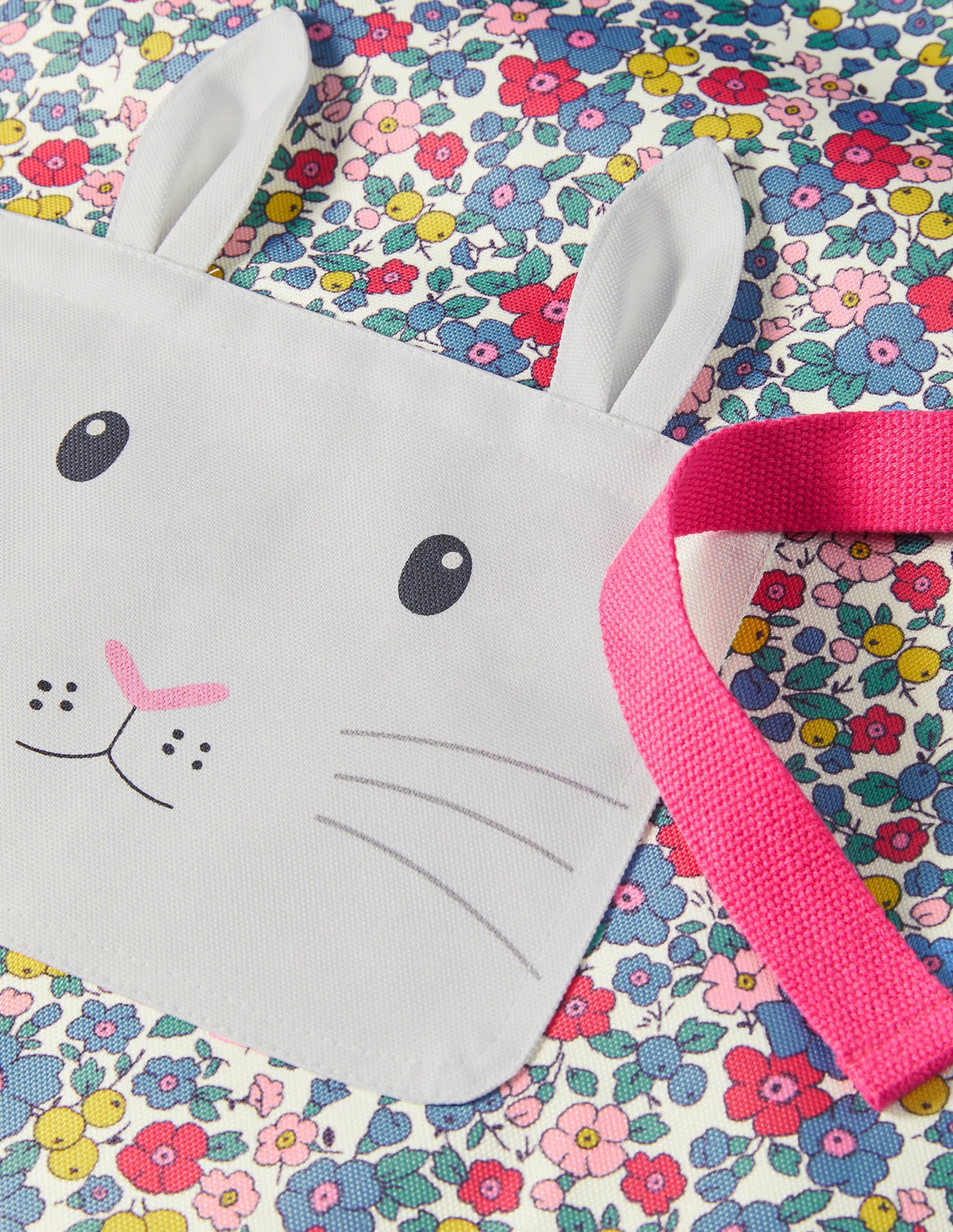 Novelty Apron-Multi Floral Bunny