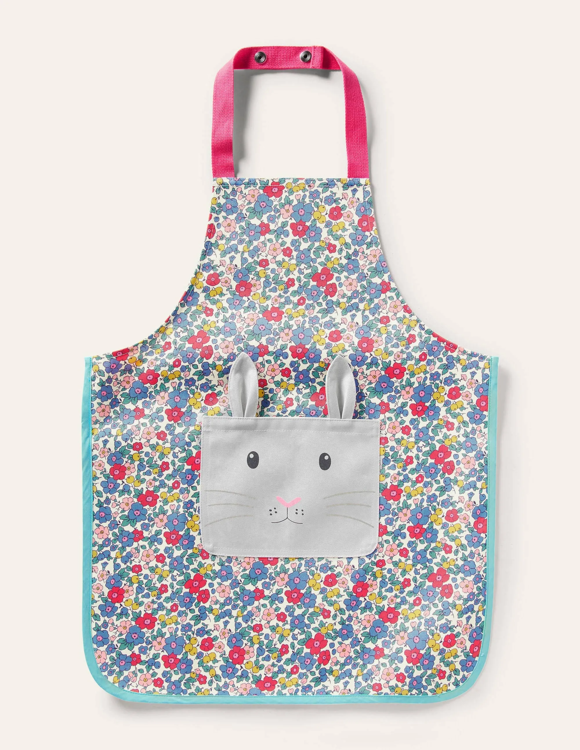 Novelty Apron-Multi Floral Bunny
