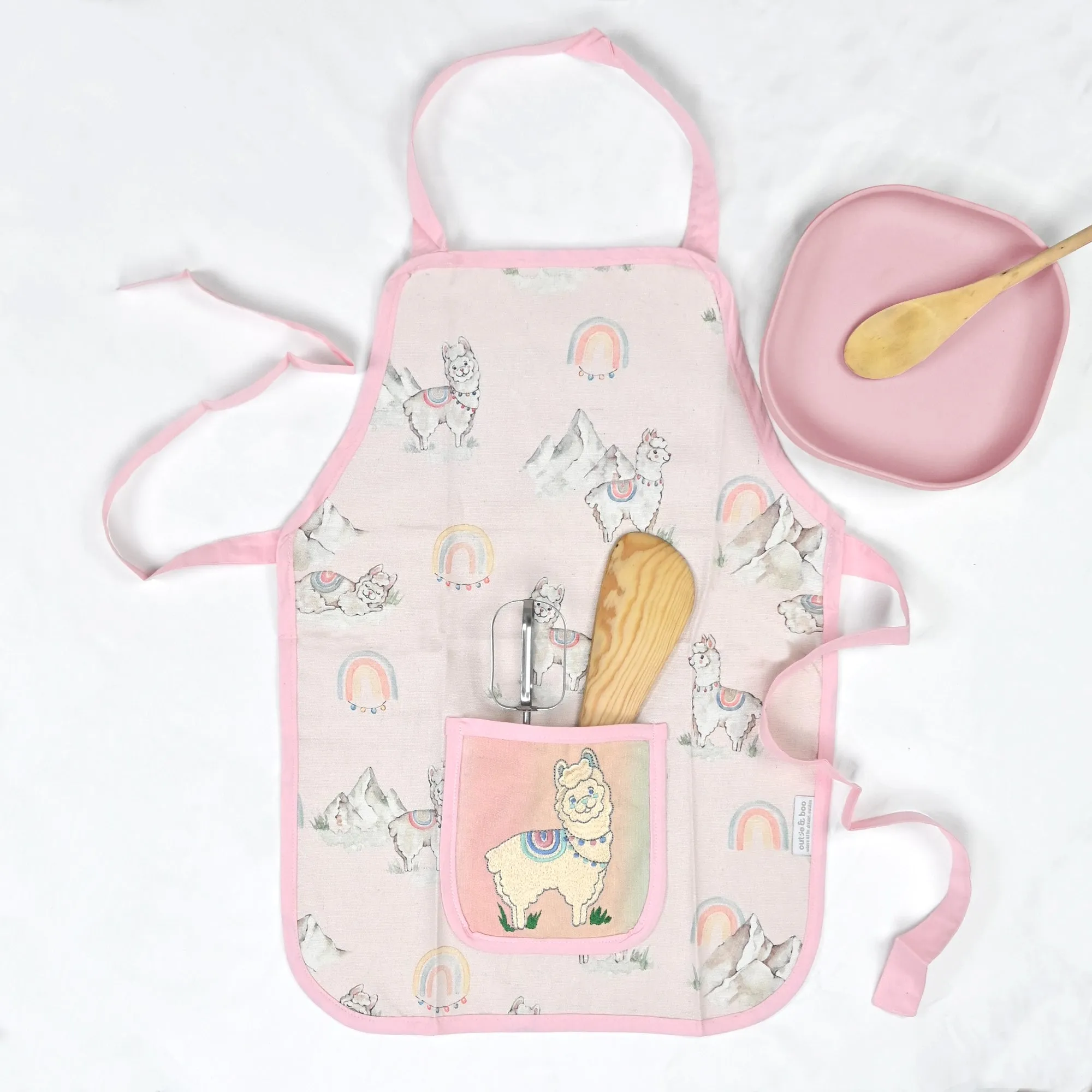 Ooh la Llama - Apron Set (Apron   Cap)