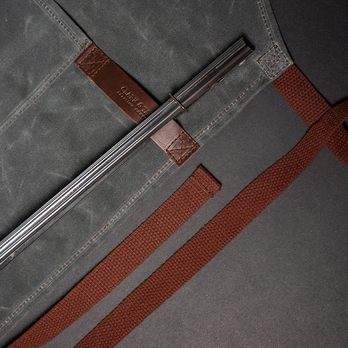 Personalized Waxed Canvas Apron for Chefs & Home Cooks