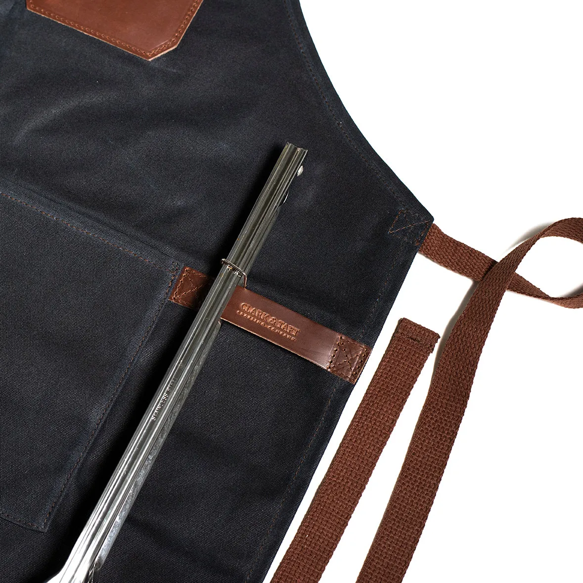 Personalized Waxed Canvas Apron for Pit Masters & BBQ Enthusiast