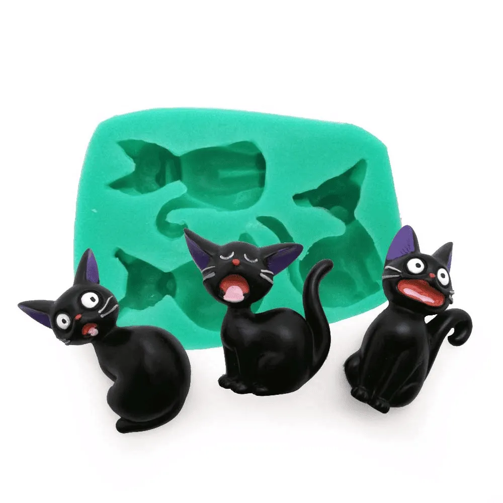 Pretty Cat Shaped Eco-Friendly Silicone Baking Mold
