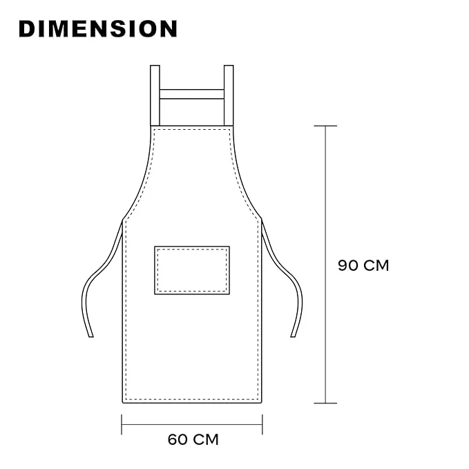 Sleeveless Strap Apron with Pocket (FABKUC ) Men and Women Cooking Kit Accessories (BICYCLE)