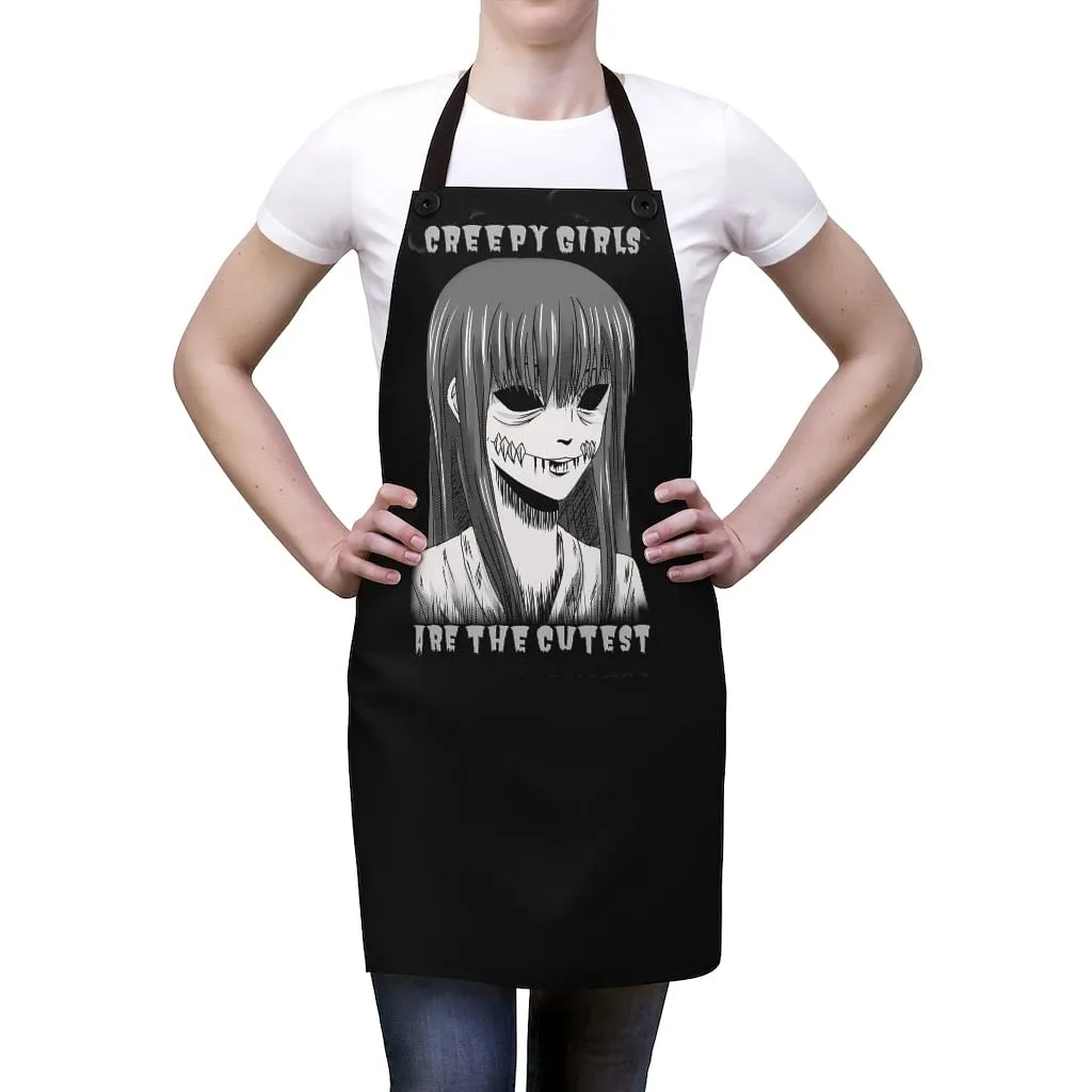 Soft Goth Cooking Creepy Kitchen Apron / Creepy Apron