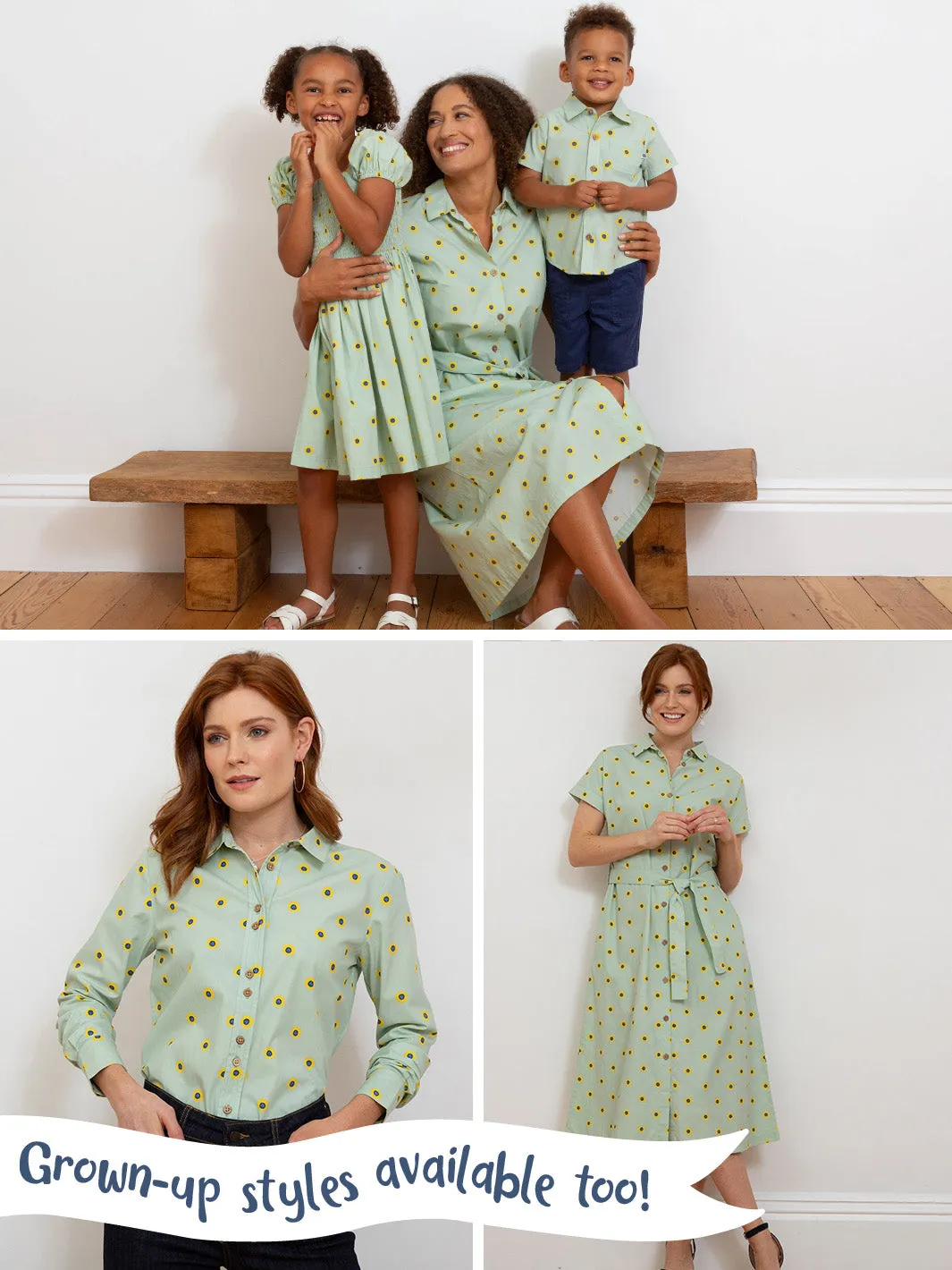 Sunflower dot apron
