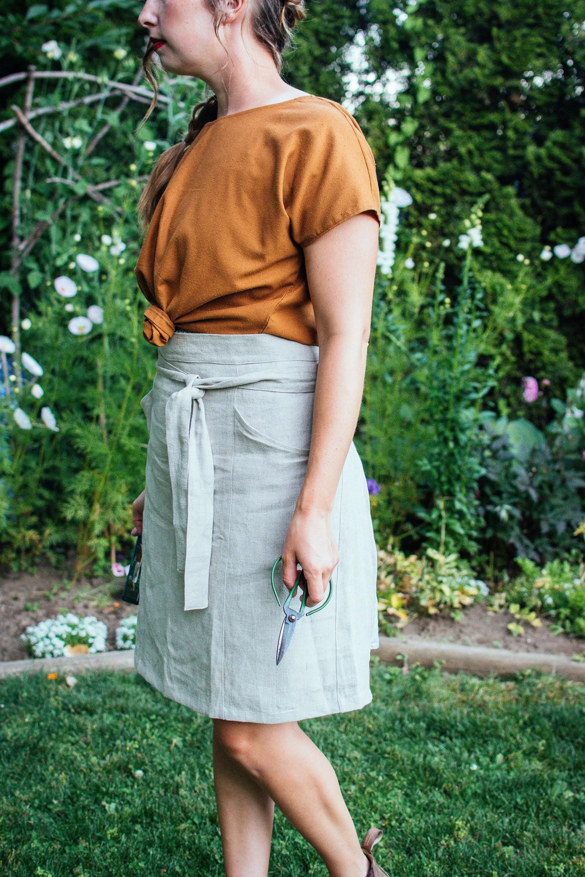 The Half Apron - Linen Organic Cotton