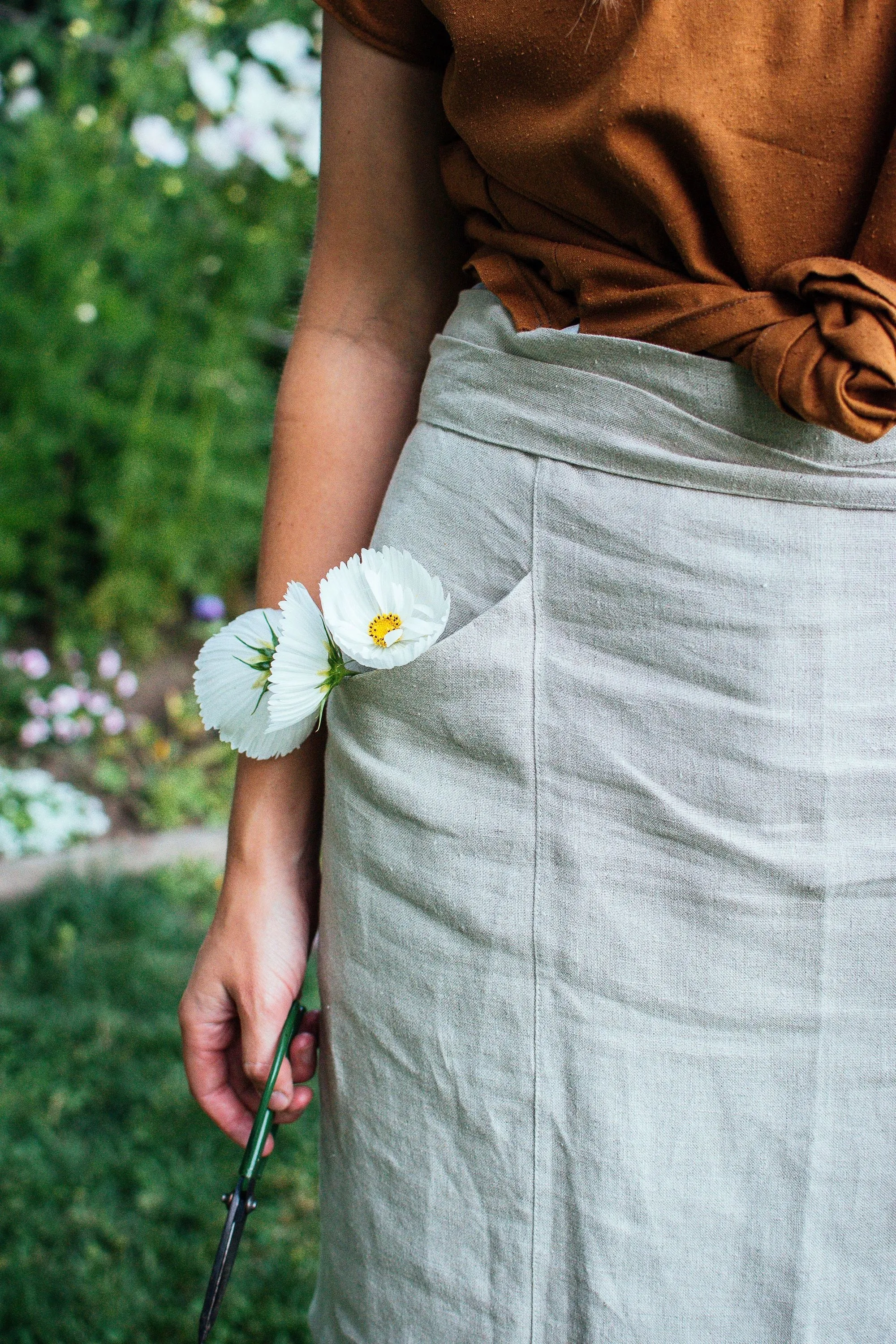 The Half Apron - Linen Organic Cotton