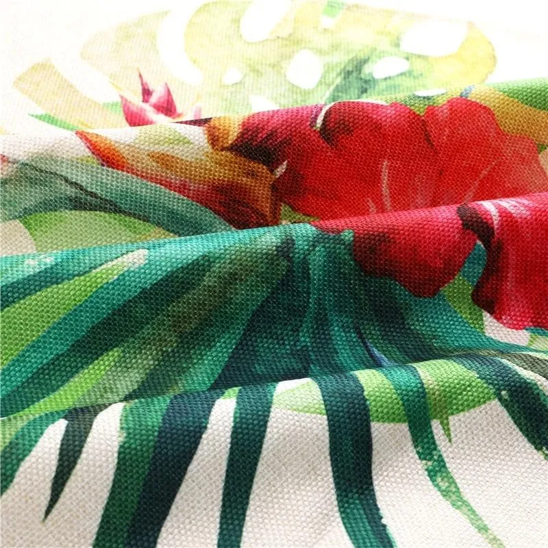 Tropical Plants Printed Kitchen Apron