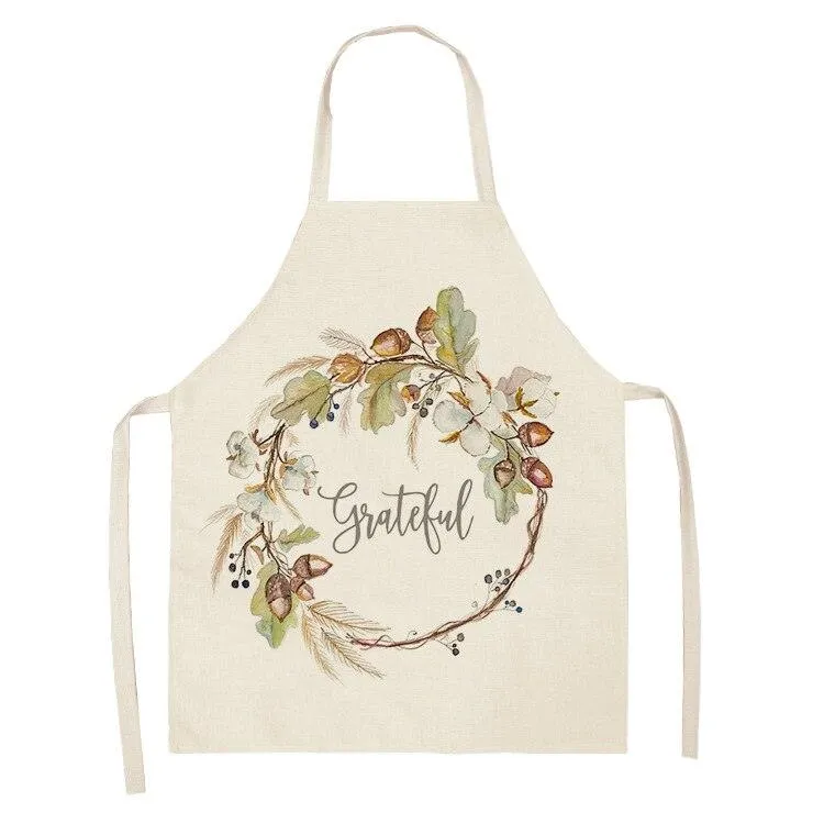 Tropical Plants Printed Kitchen Apron