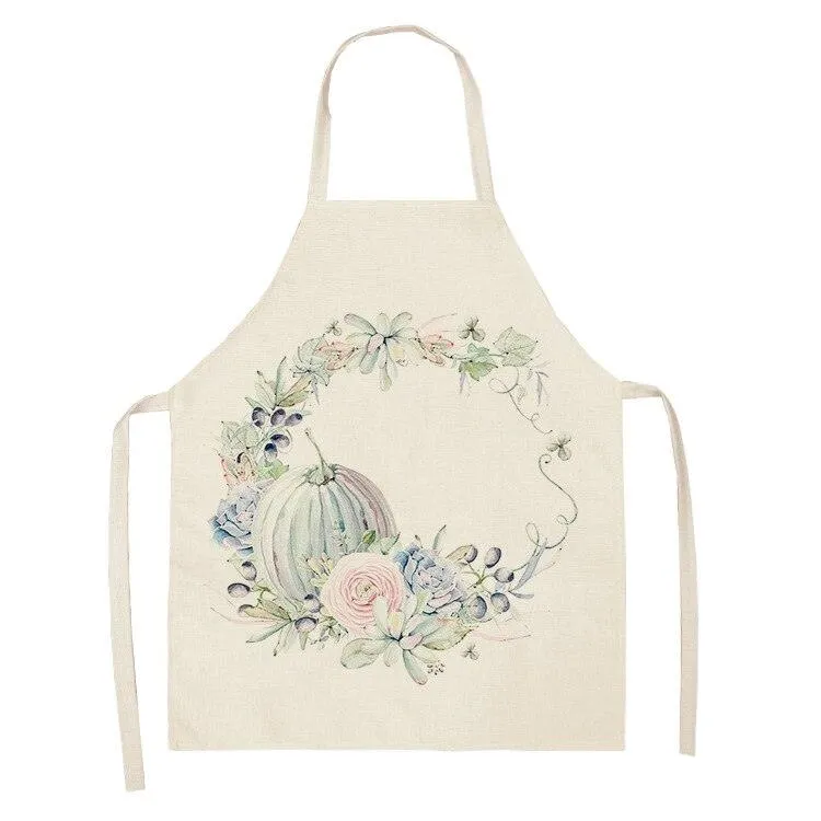 Tropical Plants Printed Kitchen Apron