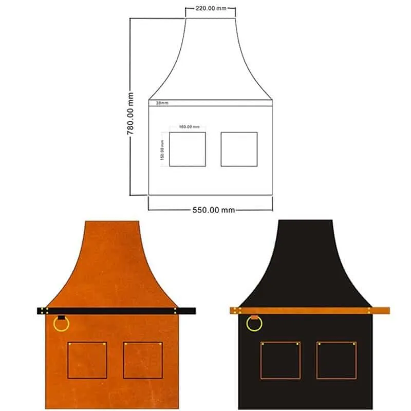 Unisex Leather Apron for Kitchen