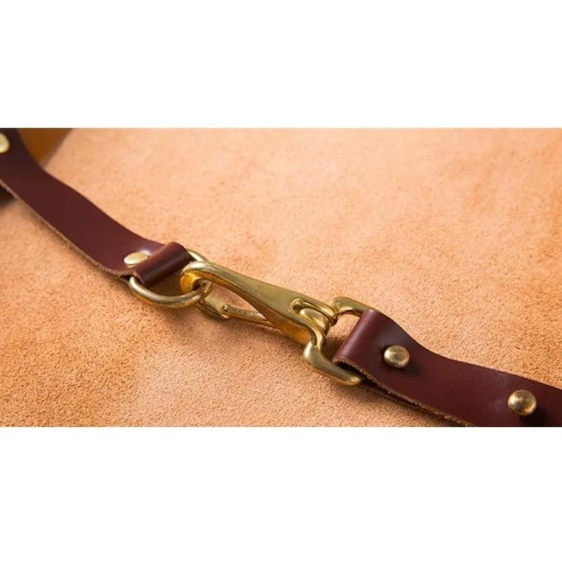 Unisex Leather Sleeveless Apron for Kitchen