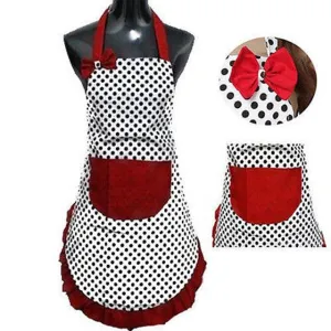 Vintage Wearproof Cotton Women's Kitchen Apron