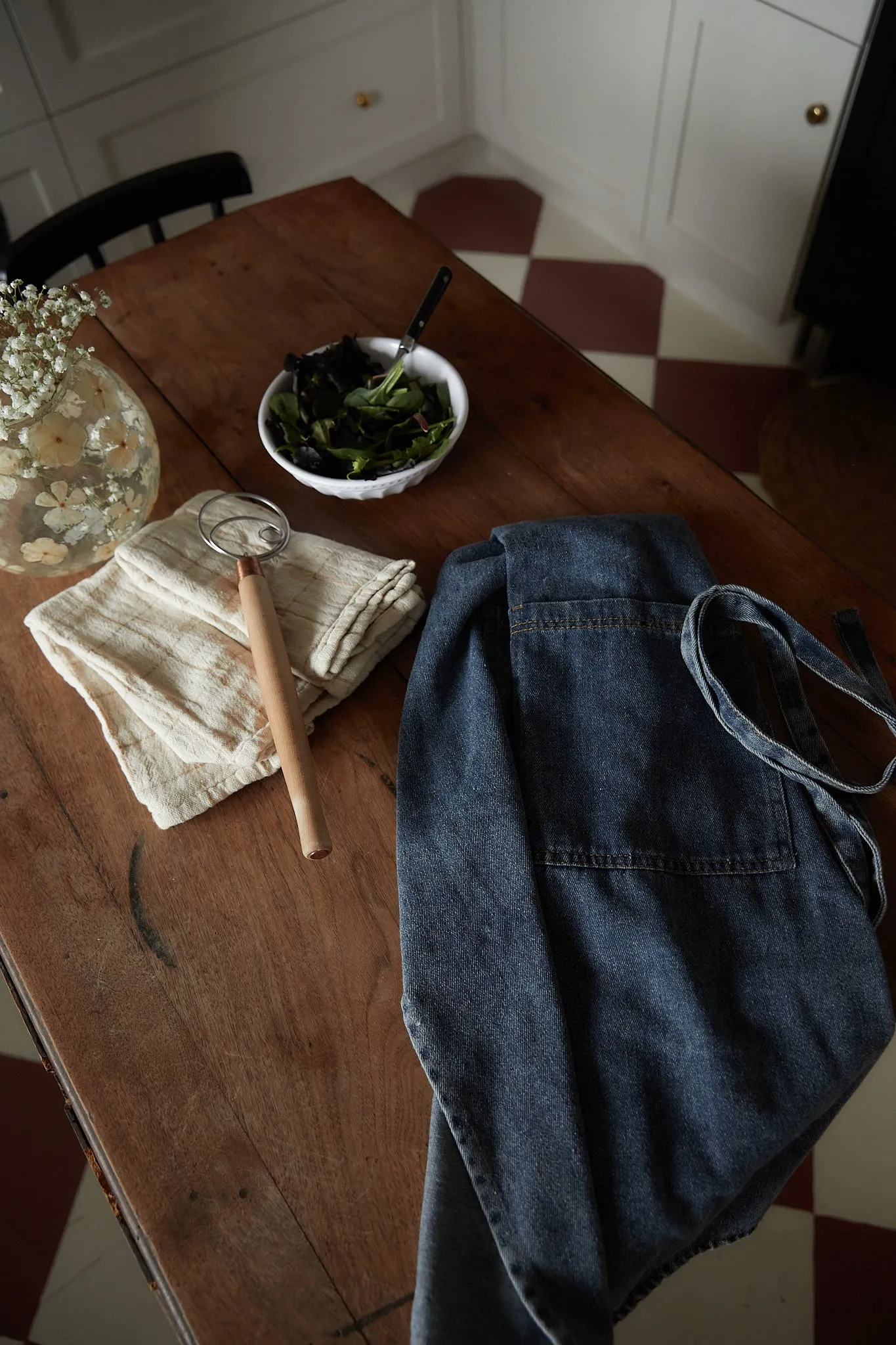 Washed Denim Apron